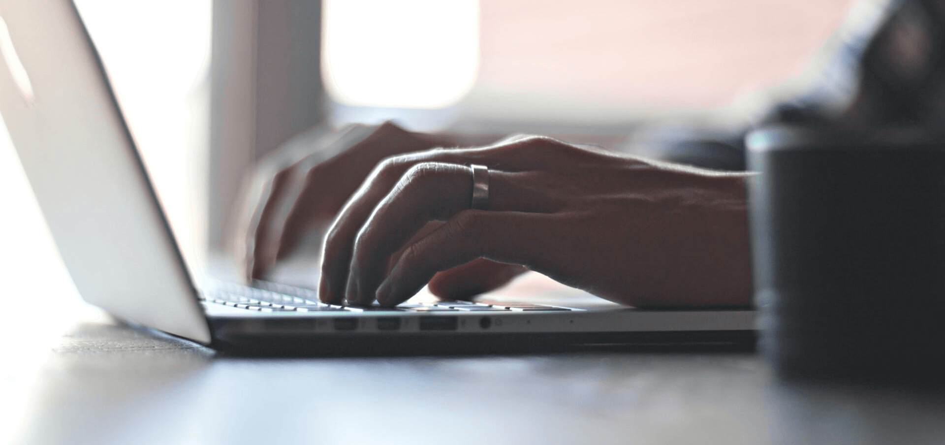 Student working on coursework for the online bachelor of psychology program